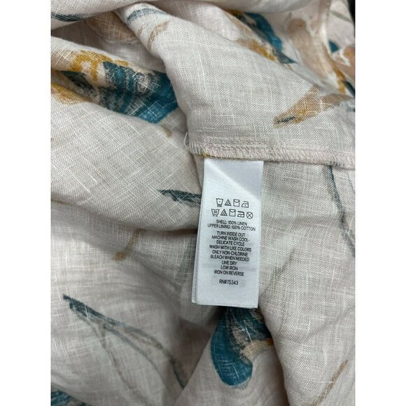 Rachel Zoe Size 6 100% Linen Dress Sweetheart Neck - Picture 12 of 12